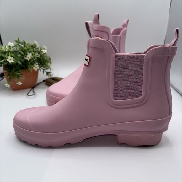 Hunter Short 5.5" Tall Rain Boots Rubber Pink- Women’s Size 4B/5G (US) Outdoor - Picture 8 of 16